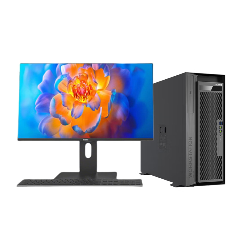 中科可控 天阔W40P 国产化双路塔式工作站 海光3350*2/16G/960G/4G独显/1250W